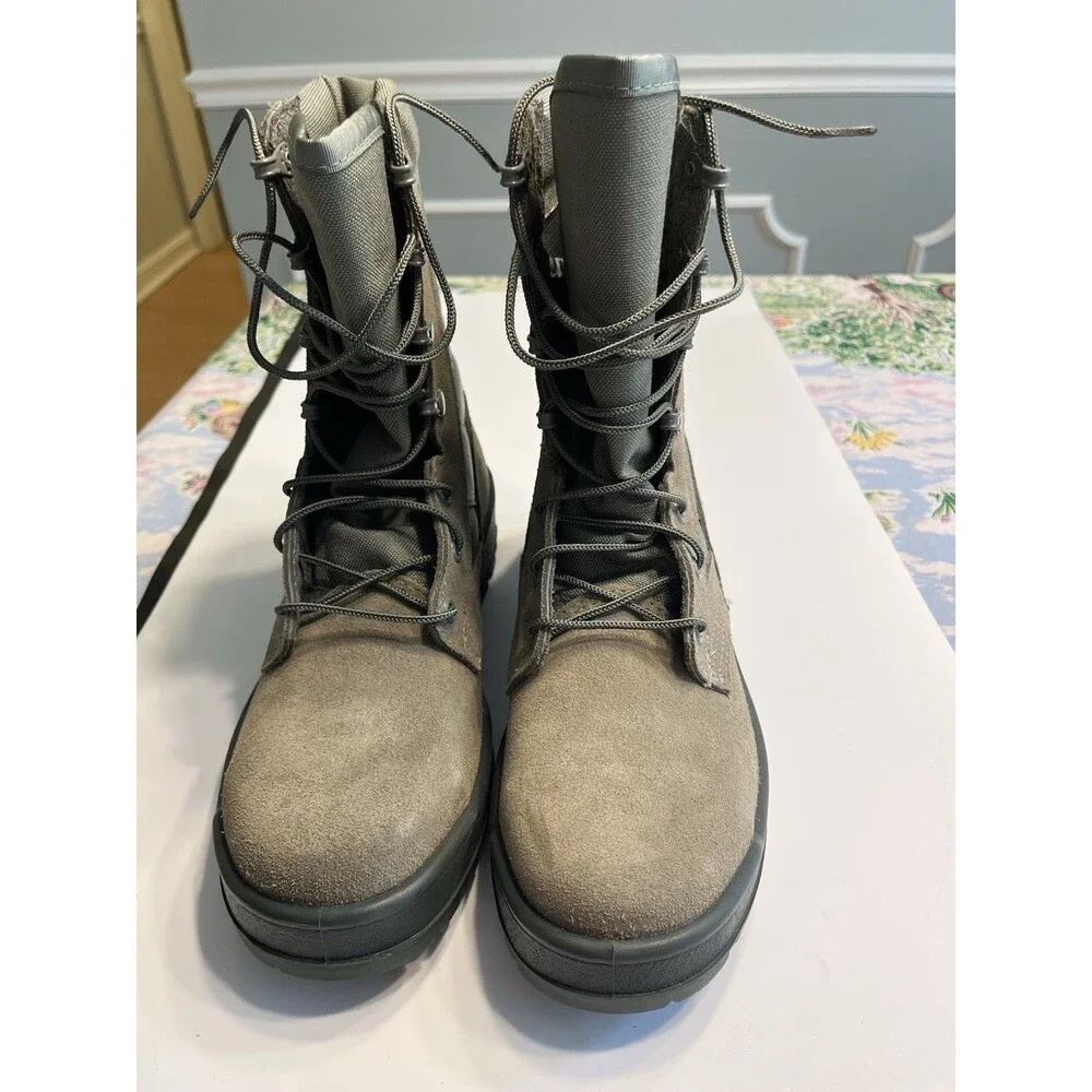 Thorogood Air Force Hot Weather Steel Toe Boots Sage Green Sz 7 1/2R